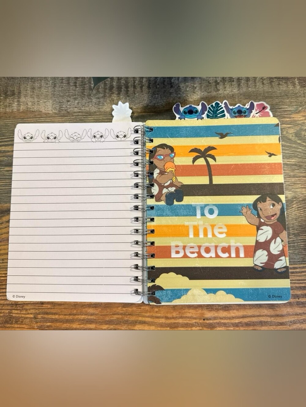 Disney Stitch Pineapple Blue Spiral Notebook - Weird But Cute - Picture 4 of 7